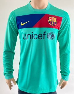 Koszulka Piłkarska FC Barcelona 2010/2011 Away Retro Długi Rękaw, Messi, Xavi