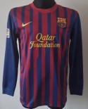 Koszulka Piłkarska FC Barcelona 2011/2012 Home Retro Długi Rękaw, Messi, Iniesta, Xavi