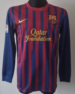 Koszulka Piłkarska FC Barcelona 2011/2012 Home Retro Długi Rękaw, Messi, Iniesta, Xavi