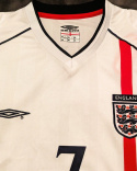 Koszulka Piłkarska Anglia MŚ 2002 Home Retro, Beckham