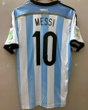 Koszulka Piłkarska Argentya MŚ 2014 Home Retro