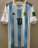 Koszulka Piłkarska Argentyna MŚ 2018 Home Retro, Messi