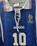 Koszulka Piłkarska Francja Euro 1996 Home RETRO, Zidane