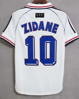 Koszulka Piłkarska Francja 1998 MŚ Away RETRO, Zidane