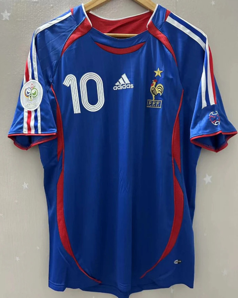 Koszulka Piłkarska Francja 2006 Home Retro, #10 Zidane