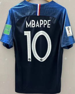 Koszulka Piłkarska Francja MŚ 2018 Home RETRO, #10 Mbappe