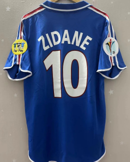 Koszulka Piłkarska Francja Euro 2000 Home RETRO, Zidane