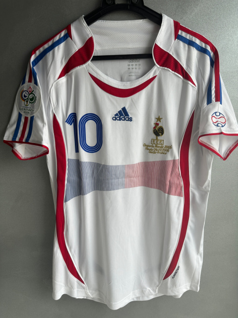 Koszulka Piłkarska Francja MŚ 2006 Away Retro, #10 Zidane