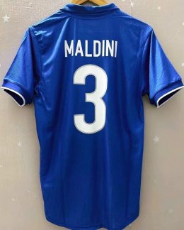 Koszulka Piłkarska Włochy MŚ 1998 Home RETRO, Maldini, Del Piero, Baggio