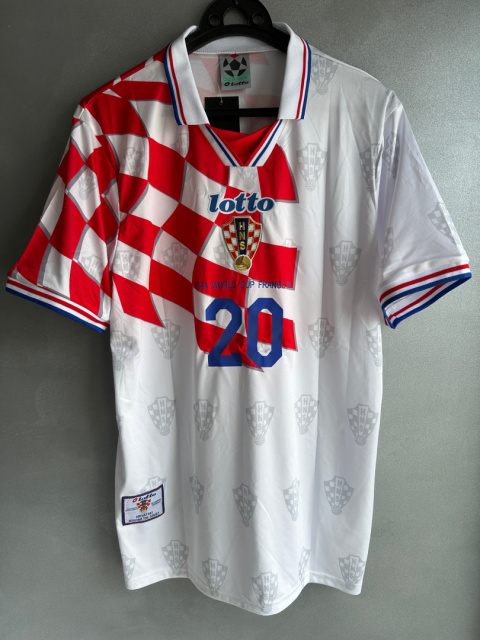 Koszulka Piłkarska Chorwacja MŚ 1998 Retro Home, SUKER, BOBAN