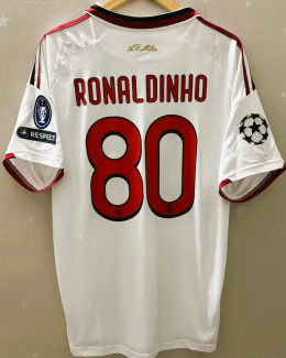 Koszulka Piłkarska AC Milan 2007/2008 Away Retro, #80 Ronaldinho