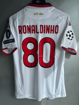 Koszulka Piłkarska AC Milan 2009/2010 Away Retro, #80 Ronaldinho