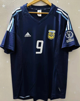 Koszulka Piłkarska Argentyna MŚ 2002 Away Retro, Batistuta