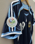 Koszulka Piłkarska Argentyna MŚ 2006 Away Retro,MESSI