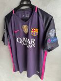 Koszulka Piłkarska FC Barcelona 2016/2017 Away Retro, MESSI, SUAREZ, NEYMAR, INITESTA, XAVI