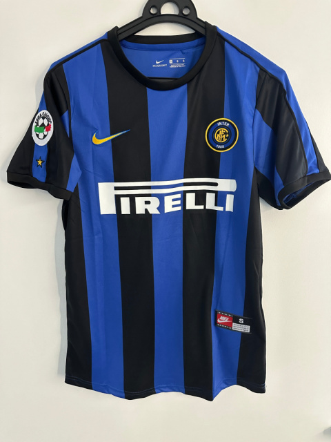 Koszulka Piłkarska Inter Mediolan 1999/2000 Home Retro, Ronaldo, Vieri, Baggio, Koszulki Piłkarskie Retro Ligi Włoskiej