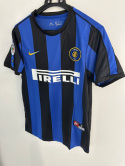 Koszulka Piłkarska Inter Mediolan 1999/2000 Home Retro, Ronaldo, Vieri, Baggio, Koszulki Piłkarskie Retro Ligi Włoskiej