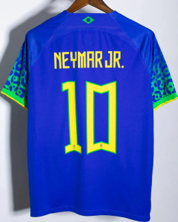 Koszulka piłkarska Brazylia Away 2022 FAN, #10 Neymar Jr