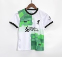 Piłkarski Komplet Strój Dziecięcy Liverpool FC Away 2023/2024, Salah, Darwin