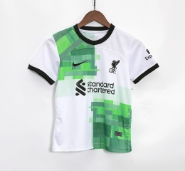 Piłkarski Komplet Strój Dziecięcy Liverpool FC Away 2023/2024, Salah, Darwin