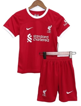 Piłkarski Komplet Strój Dziecięcy Liverpool FC Home 2023/2024, Salahm Darwin