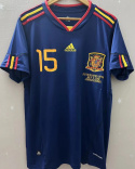 KOSZULKA PIŁKARSKA HISZPANIA MŚ 2010 Away RETRO, Iniesta, Fernando Torres, Villa