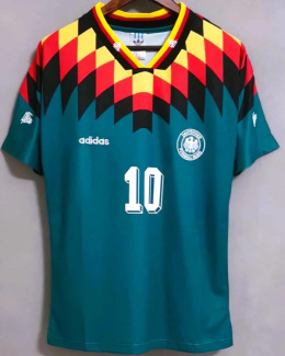 Koszulka Piłkarska Niemcy 1994 Away RETRO, Matthaus, Klinsmann