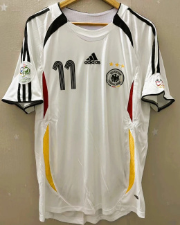 Koszulka Piłkarska Niemcy MŚ 2006 Home RETRO, Klose, Podolski