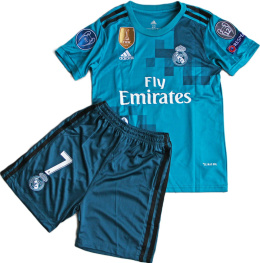 Komplet Piłkarski Dziecięcy Real Madryt 2017/2018 Away Retro, #7 Ronaldo