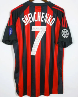 Koszulka Piłkarska AC Milan 2002/2003 Home Retro, Shevchenko, Maldini, Seedorf