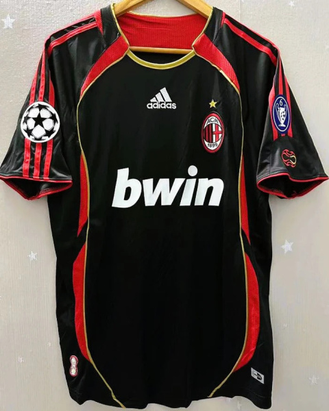 Koszulka Piłkarska AC Milan 2006/2007 3rd Retro, Maldini, Seedorf, Pirlo, Ronaldo, Inzaghi, Kaka