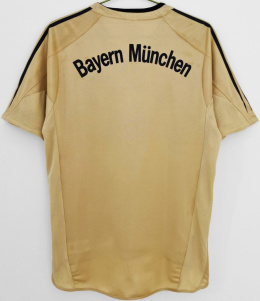 Koszulka Piłkarska Bayern Monachium 2004/2005 Away Gold Retro, Makaay, Ballack