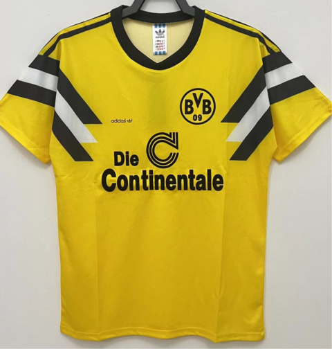 Koszulka Piłkarska Borussia Dortmund 1989/1990 Home Retro, Moller