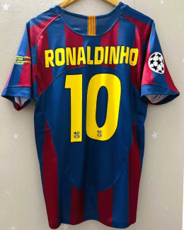 Koszulka Piłkarska FC Barcelona 2005/2006 Retro , Ronaldinho