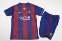 Piłkarski Komplet Strój Dziecięcy FC Barcelona 2014/2015 Home Retro, Messi, Suarez, Neymar Jr