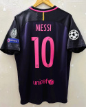 Koszulka Piłkarska FC Barcelona 2016/2017 Away Retro, #10 Messi