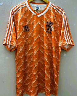 Koszulka Piłkarska Holandia1988 Home Retro, VAN BASTEN, GULLIT, RIJKAARD