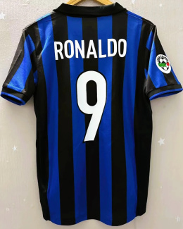 Koszulka Piłkarska Inter Mediolan 1998/1999 Home Retro, #9 Ronaldo