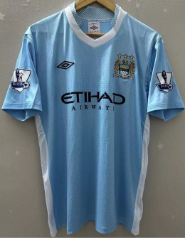 Koszulka Piłkarska Manchester City 2011/2012 Home Retro, Aguero, Nasri