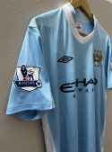 Koszulka Piłkarska Manchester City 2011/2012 Home Retro, Aguero, Nasri