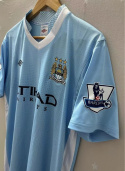 Koszulka Piłkarska Manchester City 2011/2012 Home Retro, Aguero, Nasri