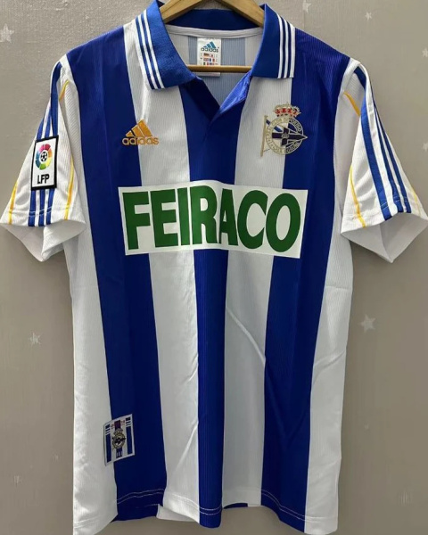 Koszulka Piłkarska Deportivo La Coruna 1999/2000 Retro, Maakay, Djalminha