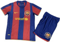 Piłkarski Komplet Strój Dziecięcy FC Barcelona 2007/2008 Home Retro, Ronaldinho, Messi