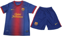 Piłkarski Komplet Strój Dziecięcy FC Barcelona 2012/2013 Home Retro