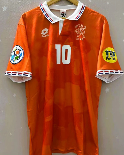 Koszulka Piłkarska HOLANDIA Euro 1996 RETRO HOME, Bergkamp, Seedorf