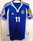 Koszulka Piłkarska Jugosławia 2000 Home Retro, MILOSEVIC, MIHAJLOVIC, MIJATOVIC