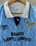 Koszulka Piłkarska Lazio Rzym 1991/1992 Home Retro, GASCOIGNE, SIGNIORI