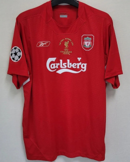 Koszulka Piłkarska Liverpool FC 2004/2005 Home Retro, Gerrard, Morientes