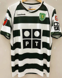 Koszulka Piłkarska Sporting Lizbona 2001/2002 Home Retro, Ronaldo