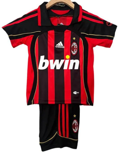 Piłkarski Komplet Strój Dziecięcy AC Milan 2006/2007 Home Retro, Kaka